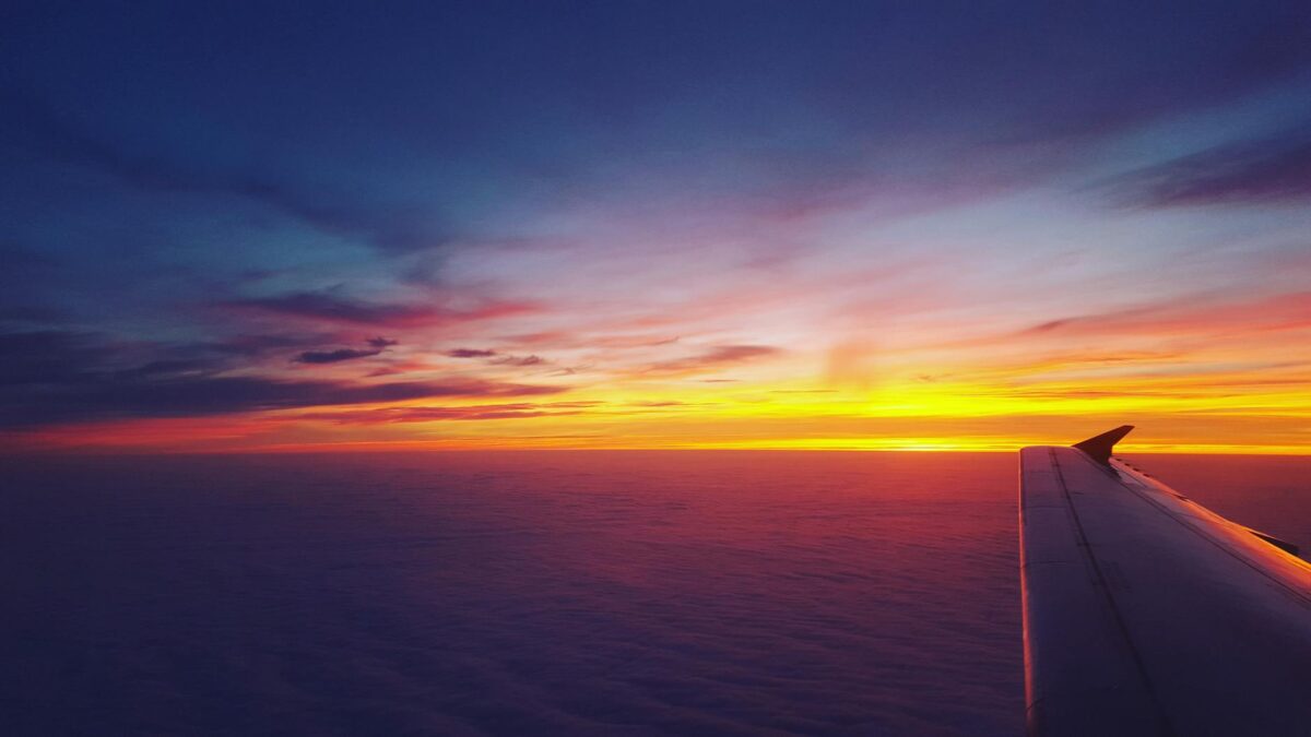 window view of airplane